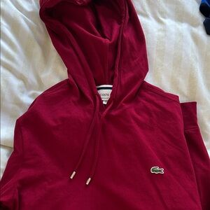 Lacoste Men's Red Hoodie